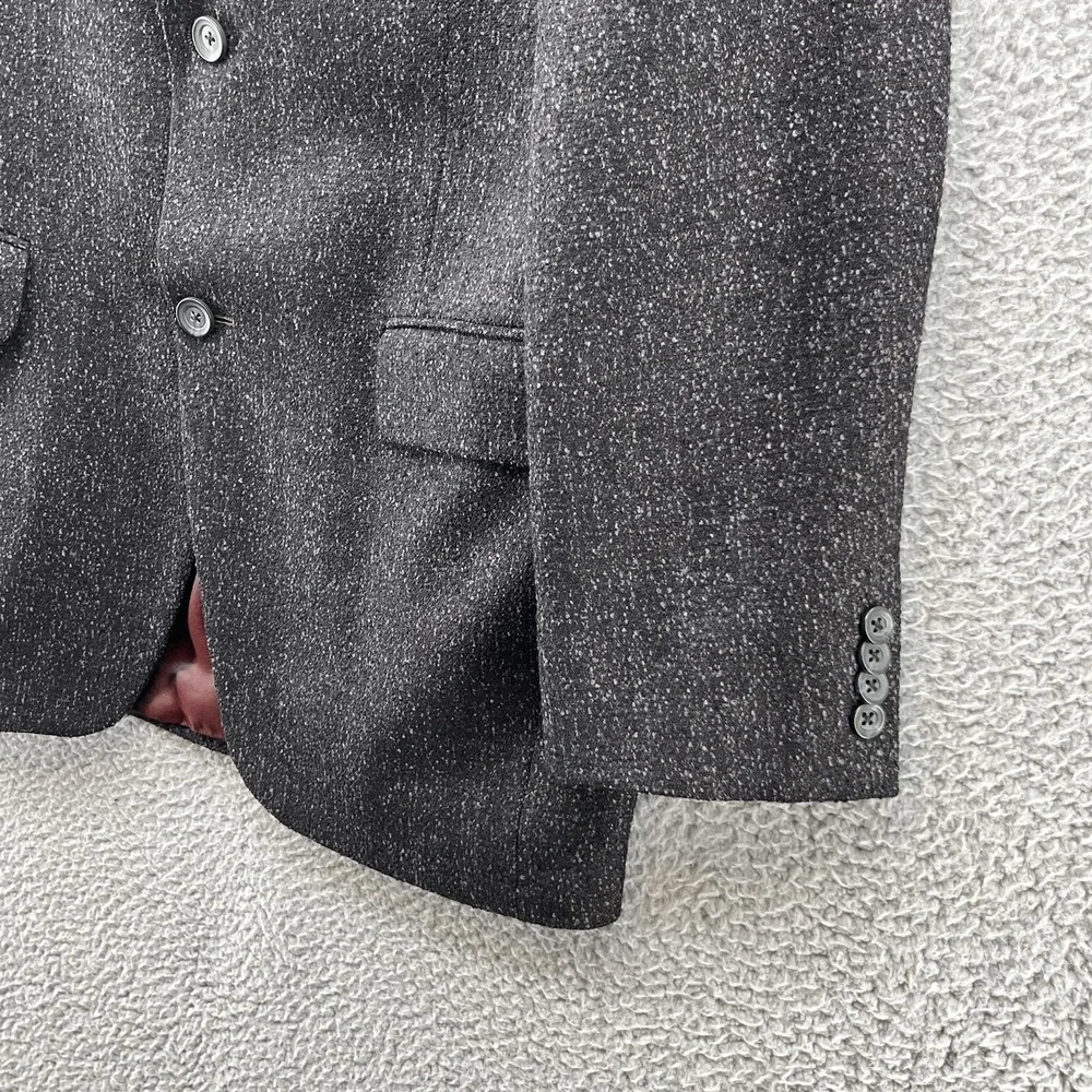 Jack Victor Blazer Mens 39R Gray Wool Speckled Tweed 2 Button Classic Sport Coat